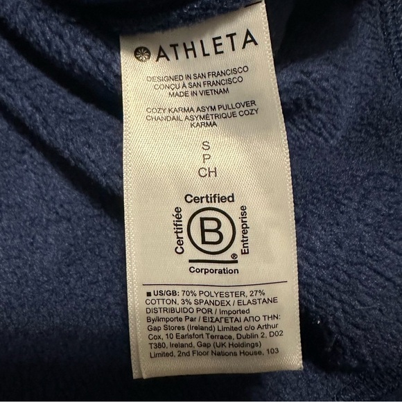 Athleta Cozy Karma Asym Pullover - Picture 3 of 5